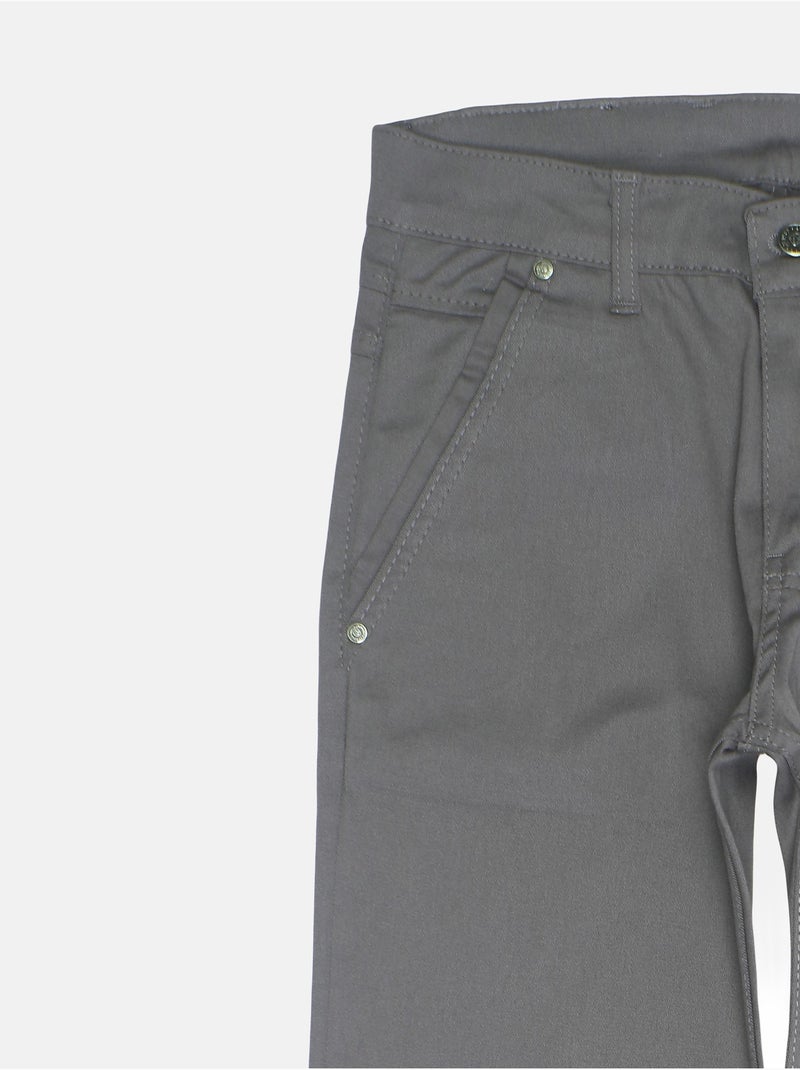 Calças chino justas - Silverstone Cinza - Kiabi