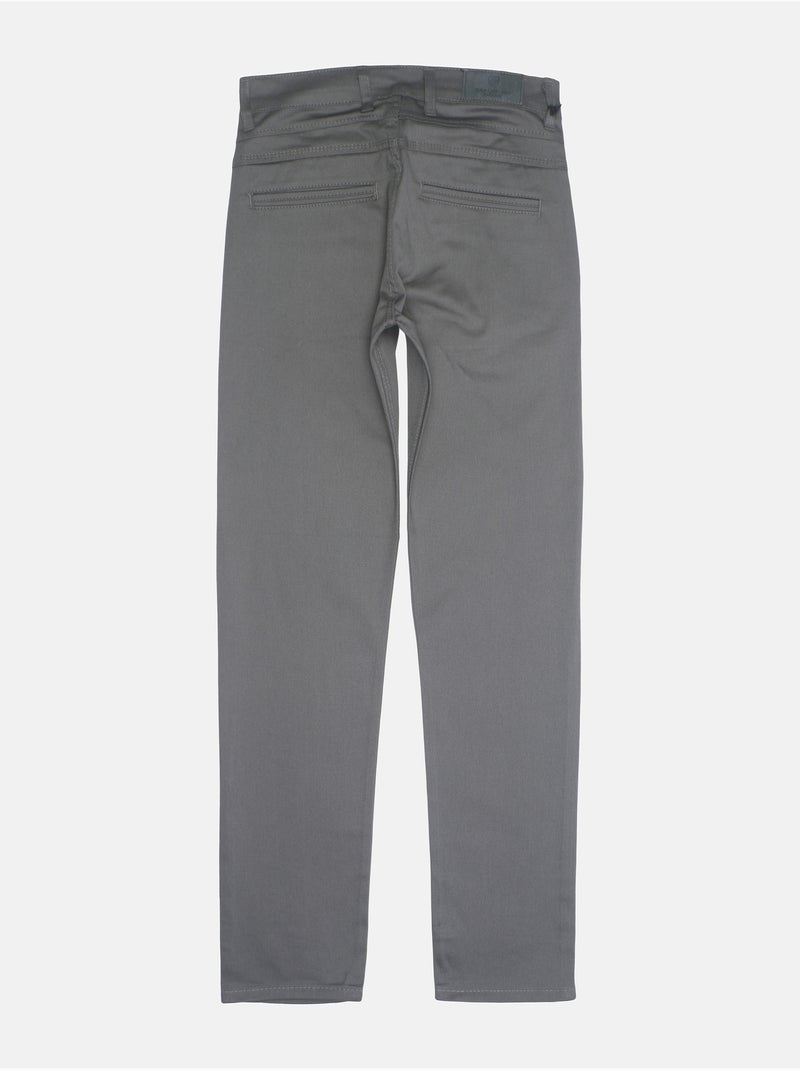 Calças chino justas - Silverstone Cinza - Kiabi