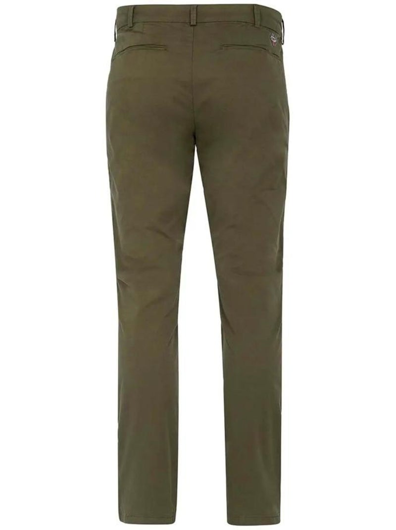 Calças Chino Kaki para Homem Schott Verde cáqui claro - Kiabi