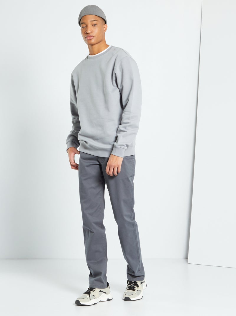 Calças chino L38 +1m95 CINZA - Kiabi