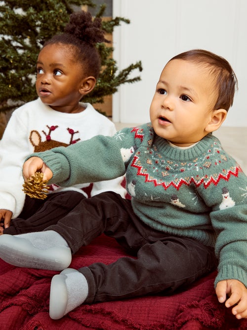 Calças chino lisas  - - Kiabi