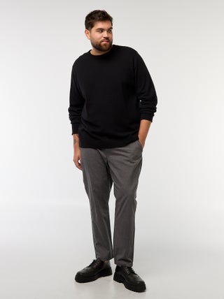 Calças chino lisas em algodão stretch