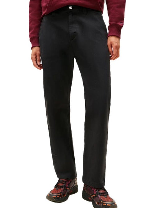 Calças Chino Pretas Tommy Hilfiger TJM Sonny para Homem - Kiabi Calças Chino Pretas Tommy Hilfiger TJM Sonny para Homem - Kiabi