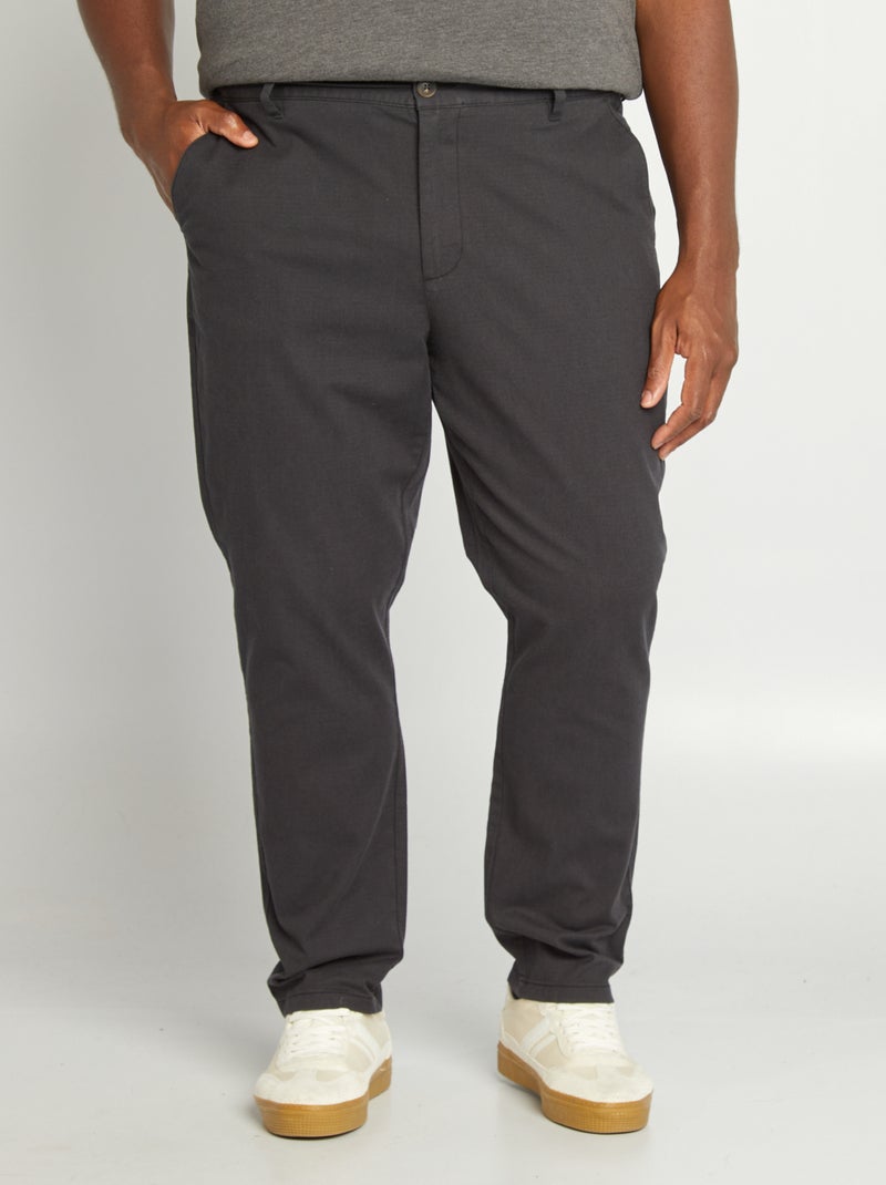 Calças chino Preto - Kiabi