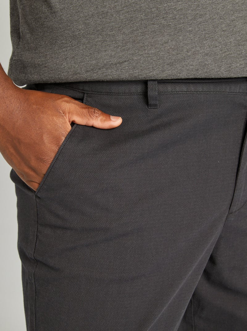 Calças chino Preto - Kiabi