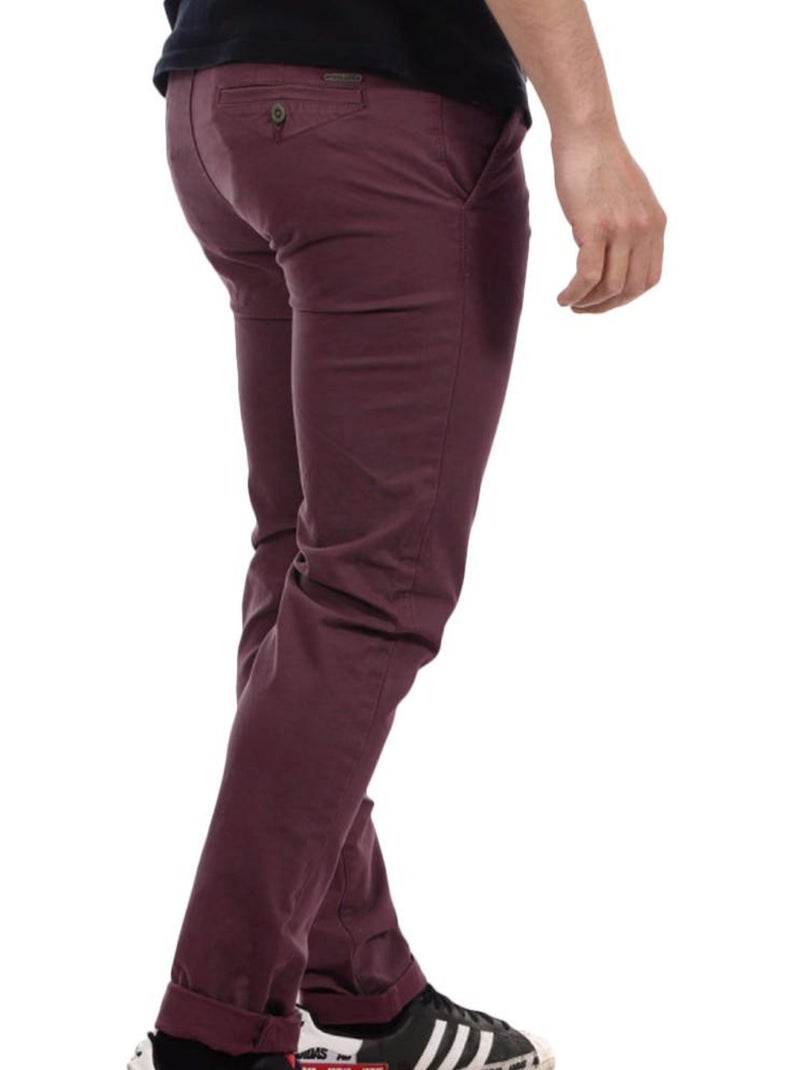 Calças Chino Prune para Homem Teddy Smith 10115957D Roxo ameixa - Kiabi