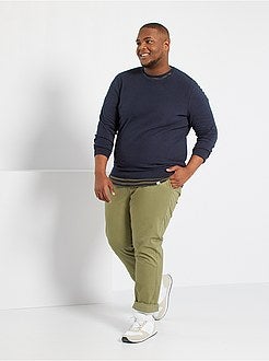 Calças chino regular L32 - Kiabi