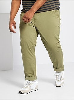 Calças chino regular L32 - Kiabi