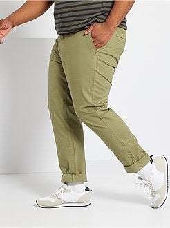 Calças chino regular L32 - Kiabi