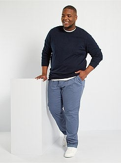 Calças chino regulares L34 - Kiabi