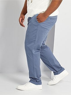 Calças chino regulares L34 - Kiabi