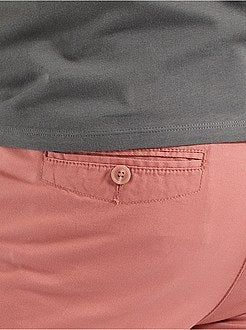 Calças chino skinny com cinto - Kiabi