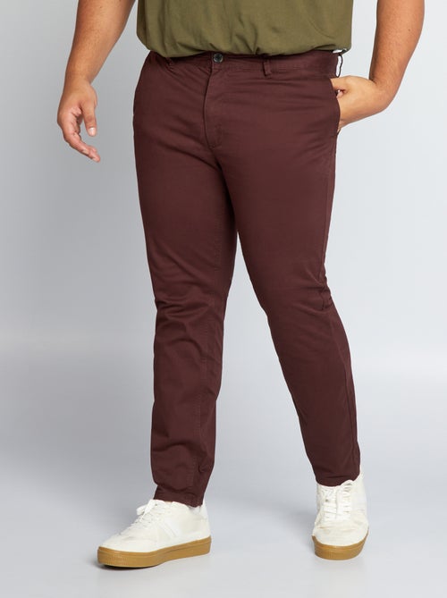 Calças chino slim  - L32 - Kiabi
