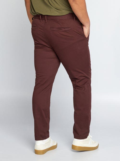Calças chino slim  - L32 - Kiabi
