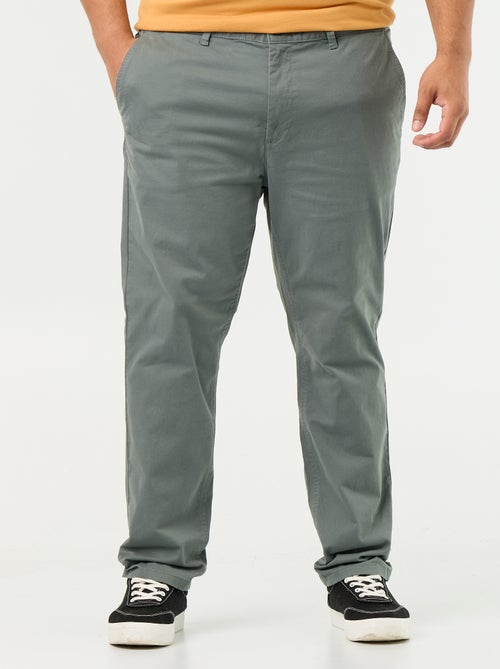 Calças chino slim - L32 - Kiabi Calças chino slim - L32 - Kiabi