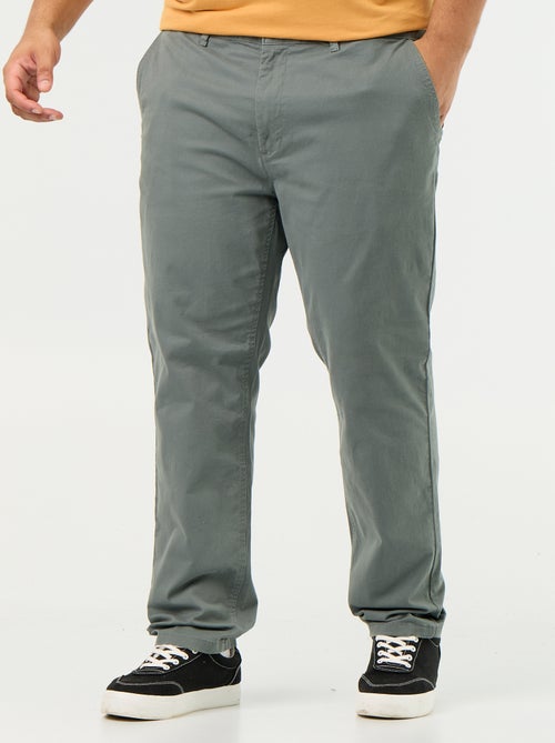 Calças chino slim - L32 - Kiabi Calças chino slim - L32 - Kiabi