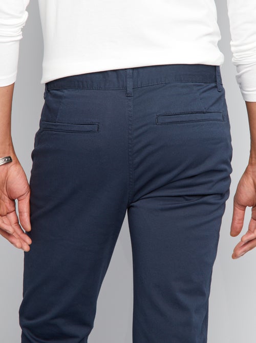 Calças chino slim  - L34 - Kiabi