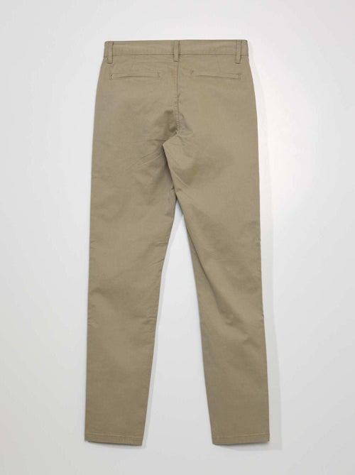 Calças chino slim  - L34 - Kiabi