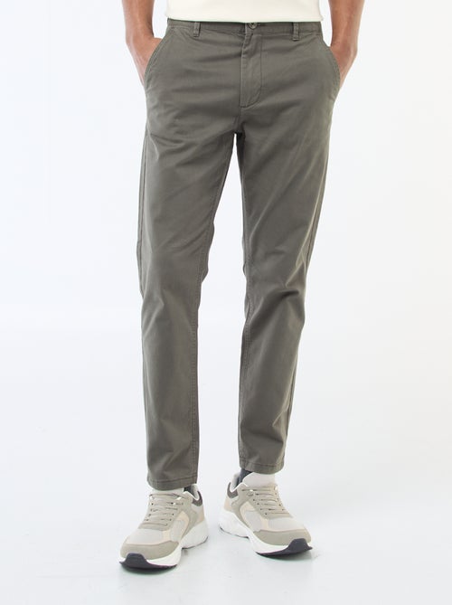 Calças chino slim - L34 - Kiabi Calças chino slim - L34 - Kiabi