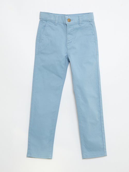 Calças chino slim - Kiabi