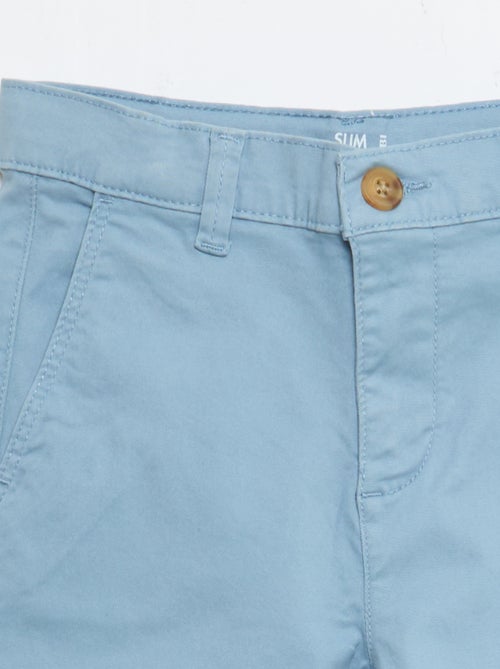 Calças chino slim - Kiabi
