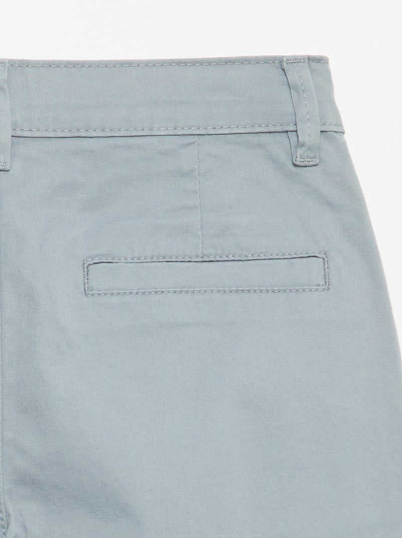 Calças chino slim Azul - Kiabi