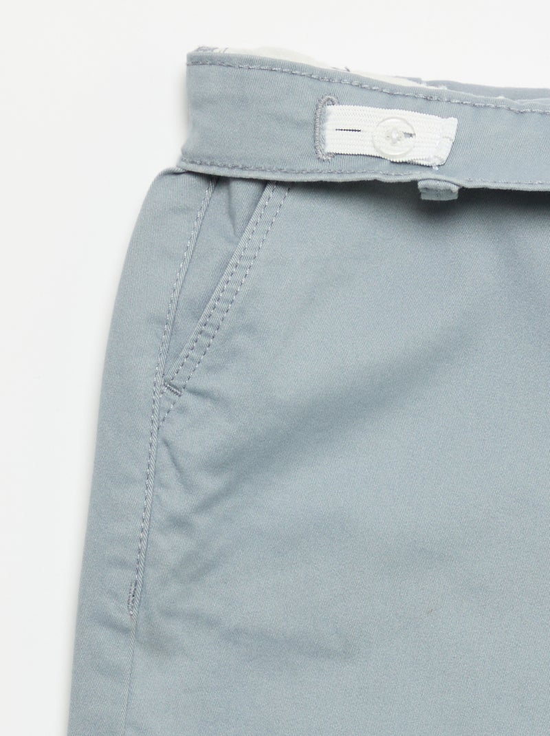 Calças chino slim Azul - Kiabi
