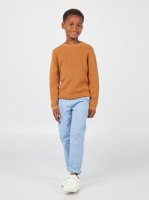 Calças chino slim - Kiabi