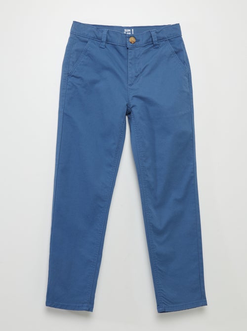 Calças chino slim - Kiabi