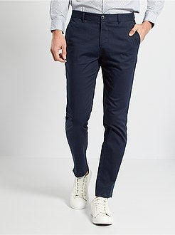 Calças chino slim - Kiabi