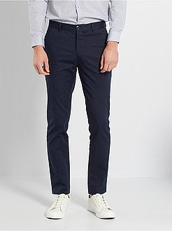 Calças chino slim - Kiabi