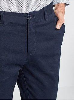 Calças chino slim - Kiabi