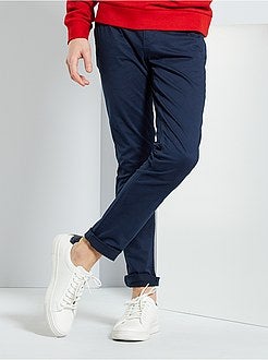 Calças chino slim - Kiabi