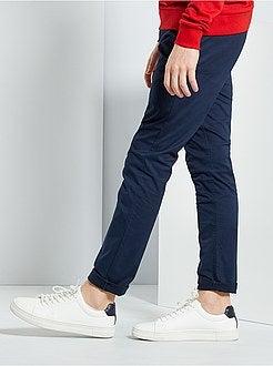 Calças chino slim - Kiabi