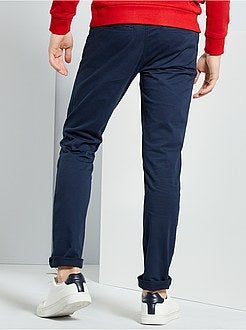 Calças chino slim - Kiabi