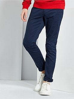 Calças chino slim - Kiabi