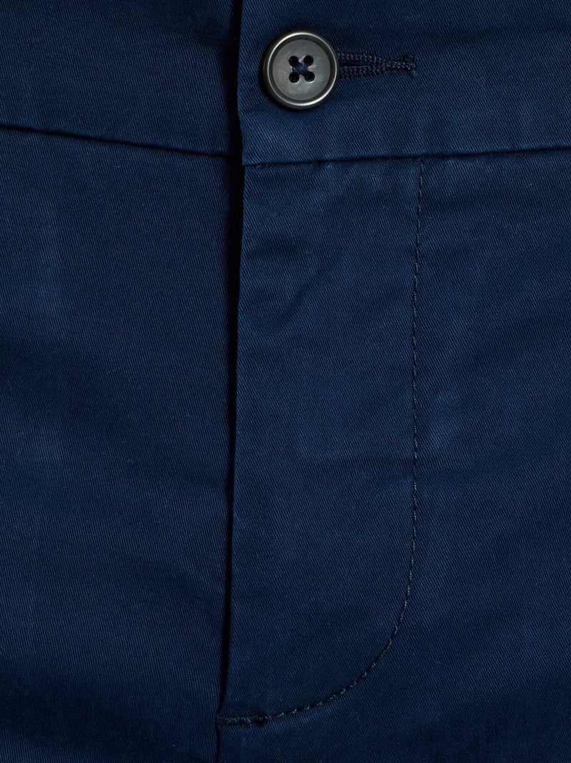 Calças chino slim azul - Kiabi