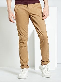 Calças chino slim - Kiabi