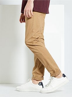 Calças chino slim - Kiabi