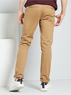 Calças chino slim - Kiabi