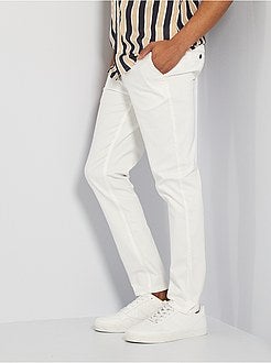 Calças chino slim - Kiabi
