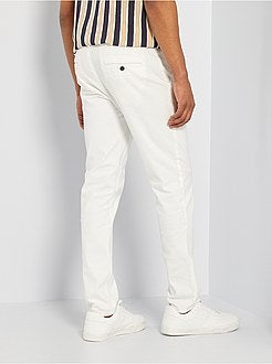 Calças chino slim - Kiabi