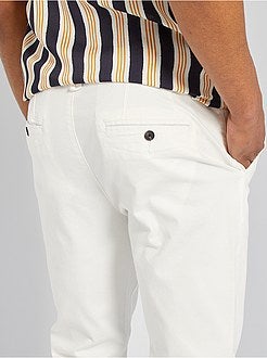 Calças chino slim - Kiabi