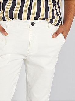 Calças chino slim - Kiabi