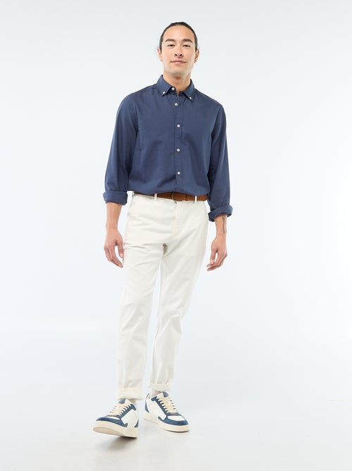 Calças chino slim - Kiabi