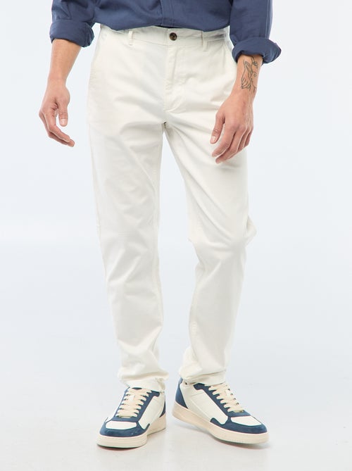Calças chino slim - Kiabi