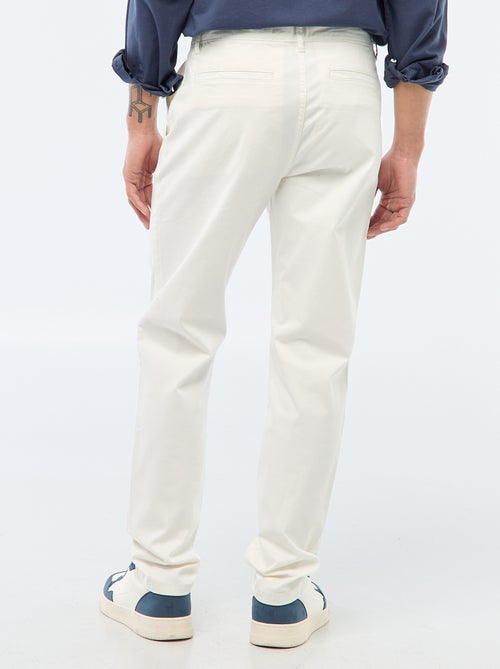 Calças chino slim - Kiabi