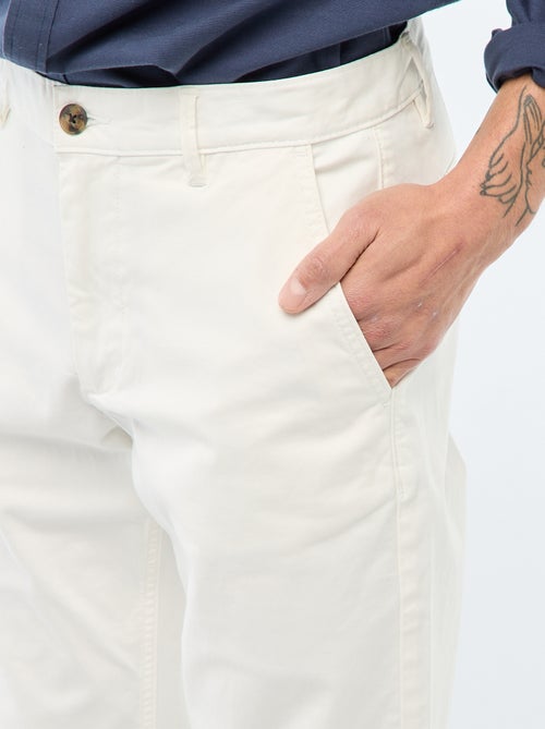 Calças chino slim - Kiabi