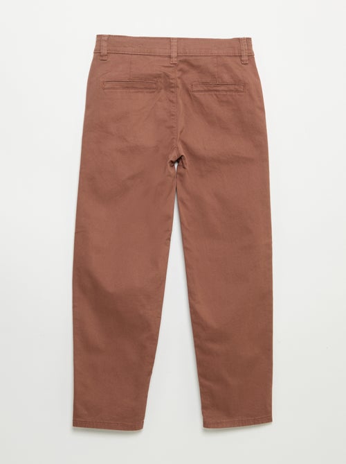 Calças chino slim - Kiabi