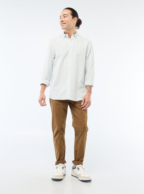 Calças chino slim - Kiabi